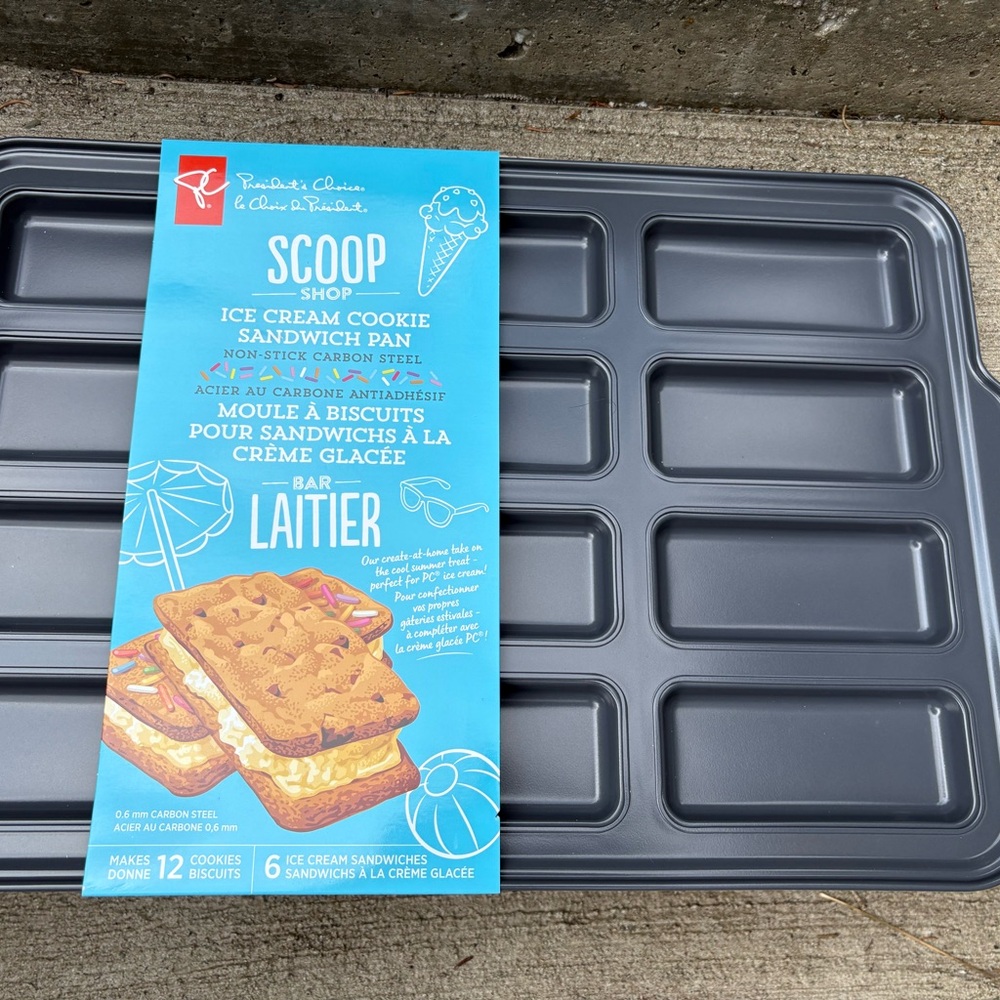 Non-Stick Ice Cream Cookie Sandwich Pan - Gray